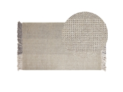 Alfombra BELIANI Tekeler de Lana Gris 80x150