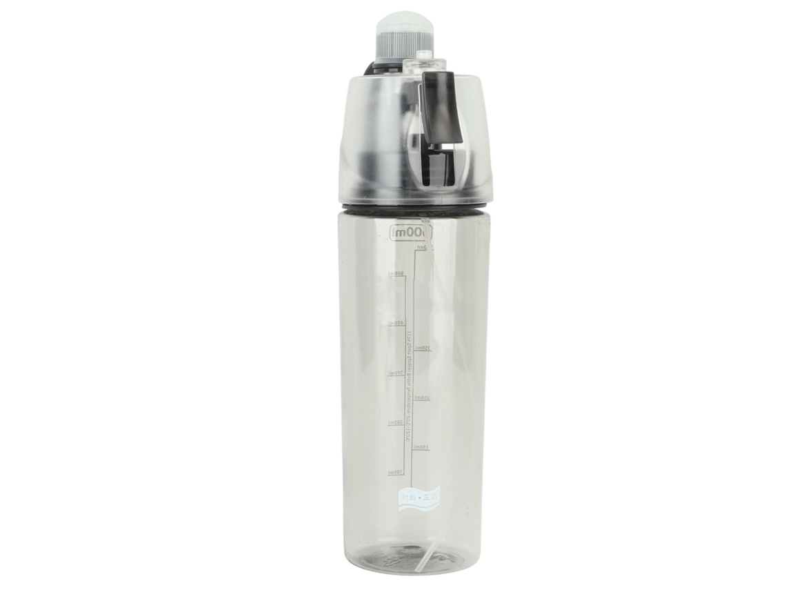 Botella De Agua Deportiva Con Niebla Capacidad Grande Portátil Anti-fugas Para Niños Estudiantes 600ml
