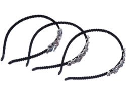 Conjunto De 3 Elegantes Diademas Para Mujer Con Brillantes Pedrería Y Diseños.