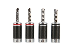 4 Conectores Banana Para Altavoz Con Dientes De Crimpado Automático Para Amplificador De Sistema De Sonido De Cine En Casa
