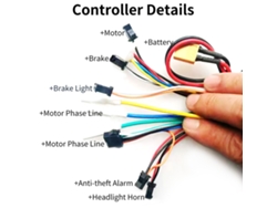 Controlador Inteligente De Motor Sin Escobillas + Pantalla Para Patinete Eléctrico Kugoo M4 De 48 V Y 10 Pulgadas De Aluminio.