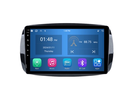 Autoradio 4GB RAM64GB ROM ROVERONE para Mercedes Benz Smart Fortwo 3 C453 A453 W453 2014 - 2020 CarPlay Android Coche Radio Bluetooth Navegación