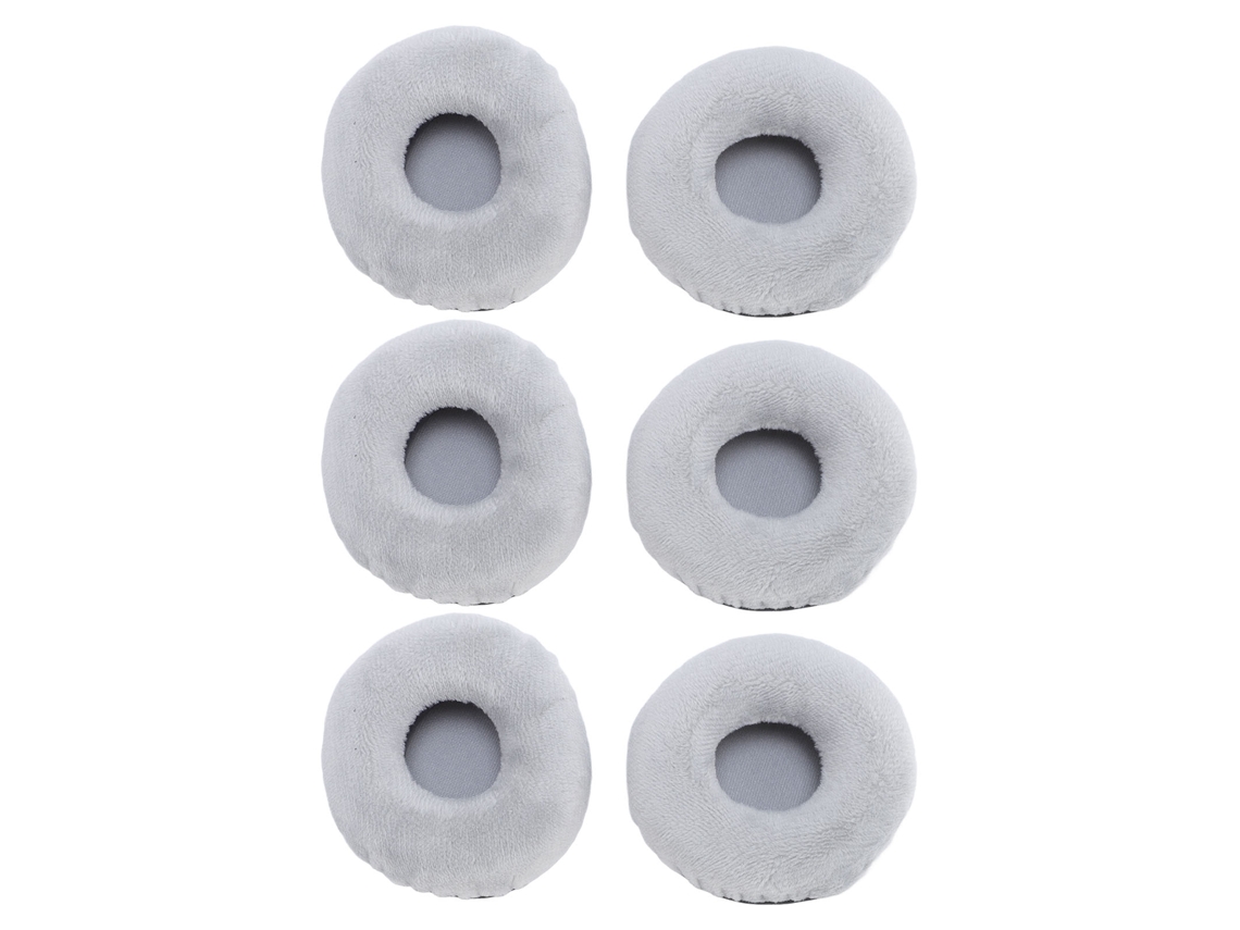 2026dn 6 almohadillas de terciopelo para auriculares universales de 60 mm Ath es55 Ath sj1 Gris