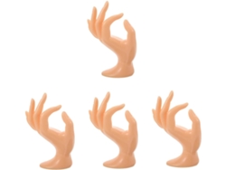 Nuobesty Juego De 4 Soportes De Plástico Para Joyas, Soporte Decorativo Para Pulseras Y Anillos, Expositor