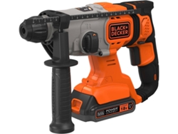 Martillo BLACK+DECKER Sds-Plus (1v Con2 Baterías 2 5ah Y maletín Black De cker)