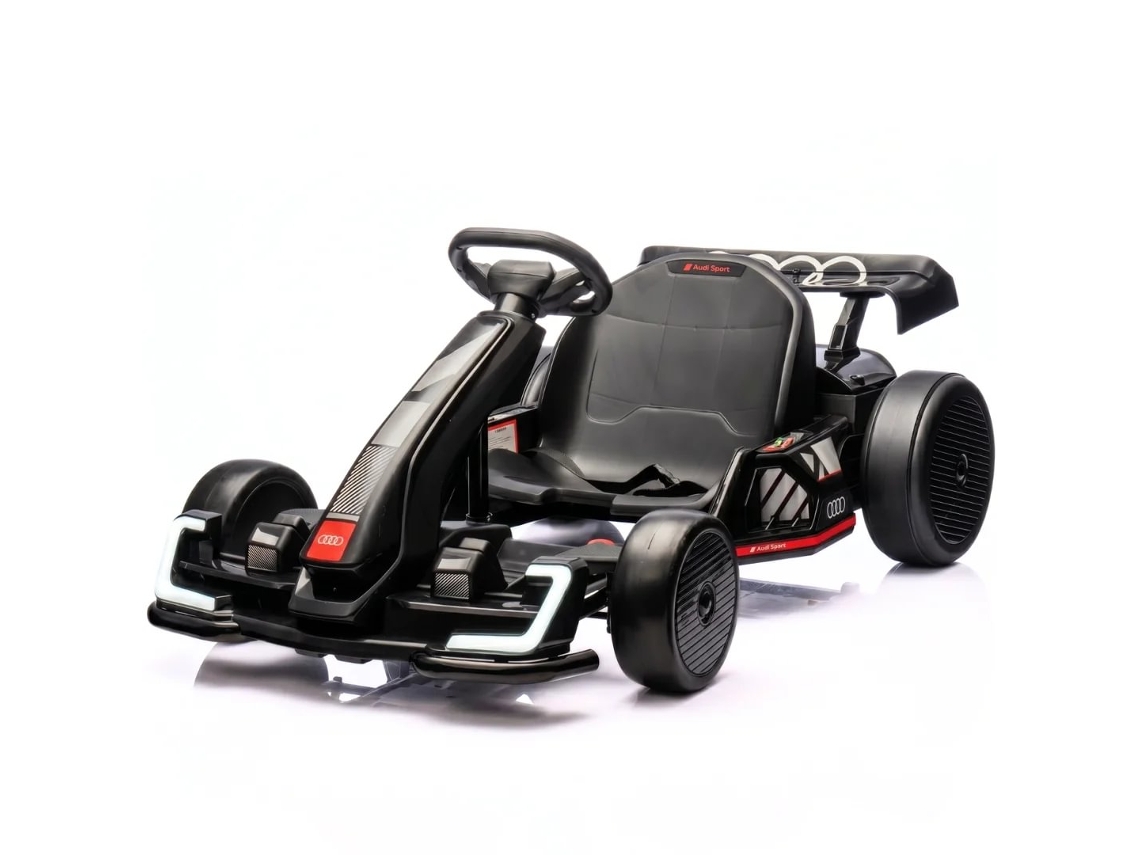 Audi Gokart Para Niños 24v - 6 A 12 Años - Negro