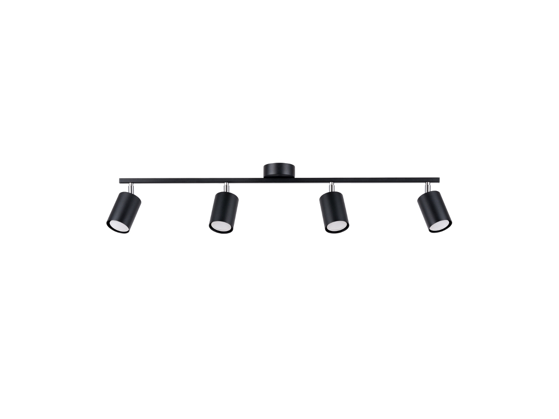 Sollux Sl.1168 Lemmi Lámpara De Techo Gu10 Negro