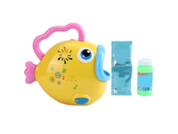 Máquina De Burbujas Eléctrica De Forma De Animalito Cute Con Luz Y Música Automática (amarillo)