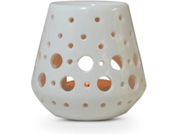 Quemador de Aceites Esenciales ZEN'ARÔME Loob (Blanco - 9x9 cm)