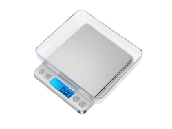 Báscula de cocina digital de precisión, plataforma de acero inoxidable, recargable y ecológica, ideal para cocinar, hornear, nutrición, café y conversión.