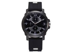 Reloj De Pulsera Clásico Para Hombre Con Correa De Silicona Y Esfera Numérica Moderna (negro).