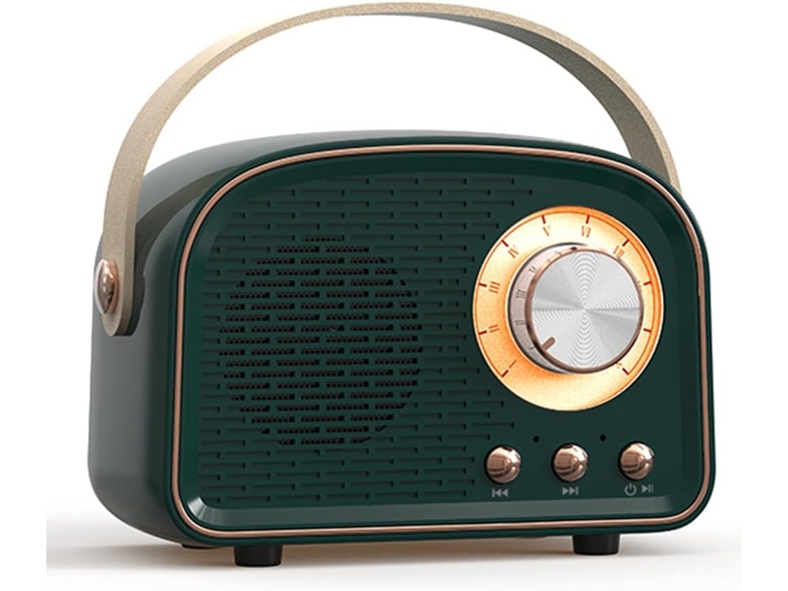 Mini Altavoz Bluetooth Retro Con Reproductor De Música Clásica.