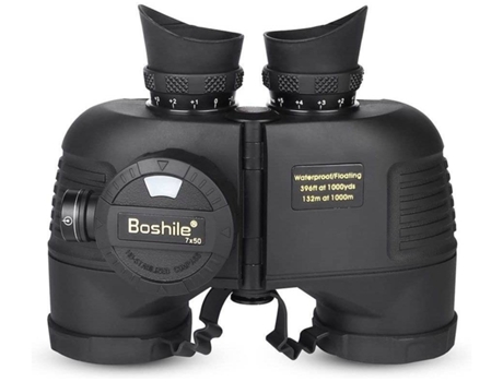 Prismáticos 10X42 HD de Alta Potencia para Adultos, Compactos, a Prueba de Agua, con Lente Prismática Bak4 FMC - Negro