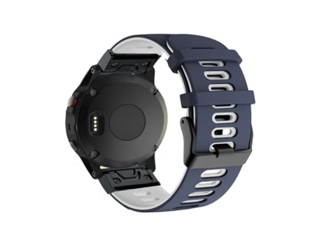 Correa Pioneer para Garmin Instinct 2 Solar Azul Escuro y Blanco