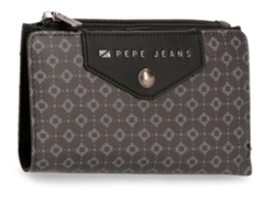 Cartera Bethany con Monedero Piel Sintética Negra Pepe Jeans