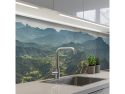 Salpicaderos De Cocina Paisaje - Valle - Verde 500x60 Cm