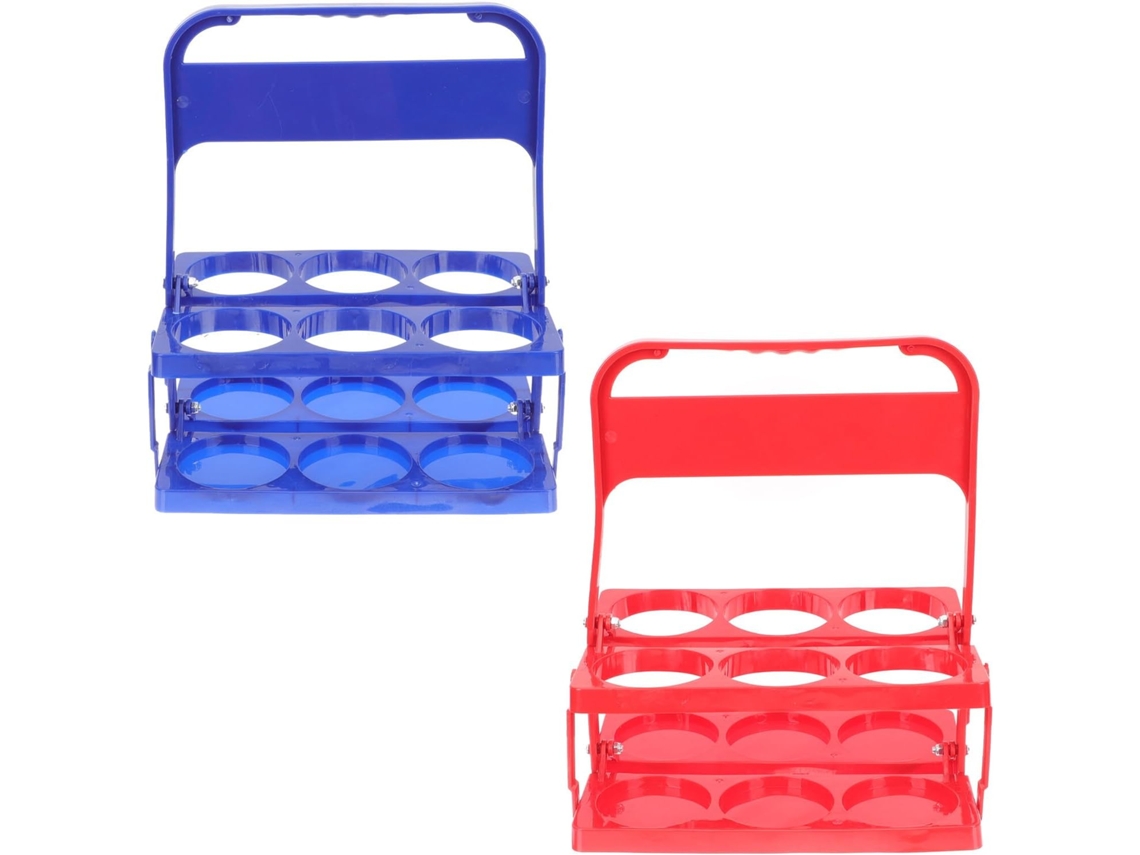 Cesta Plegable Multifuncional De Plástico De 2 Piezas Para Cerveza Y Botellas, Para Uso Diario.