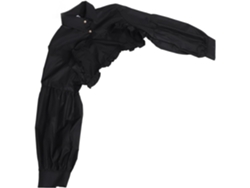 Cuello Falso Desmontable Para Mujer Nuobesty En Tela Negra, Cuello Ajustable Para Camisas, Suéteres Y Vestidos, Accesorio
