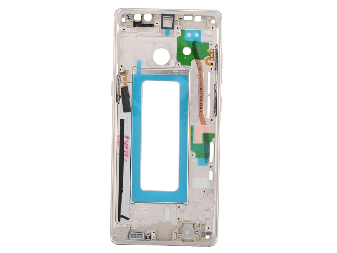 Tapa Trasera Metálica Con Bisel Central Para La Carcasa De La Batería Del Samsung Note 8 N950f (color Dorado).