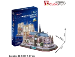 Puzzle 3D TOY PLANET Notre Dame Led (149 Piezas)