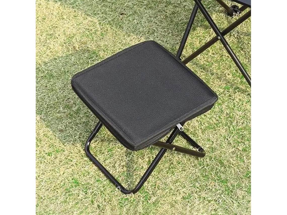 2 Unidades Negras ipree Taburetes Plegables Exteriores 100kg Imprescindibles Camping Silla Portátil Ultraligera Playa Picnic Pesca Senderismo