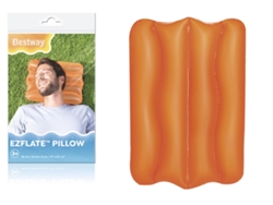Almohada inflable 38 x 25 cm Naranja Bestway 52127