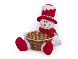 Cesta Navideña De Dulces Para Regalos Infantiles, Decorada Con Frutas Y Golosinas, Hecha De Plástico Ecológico.