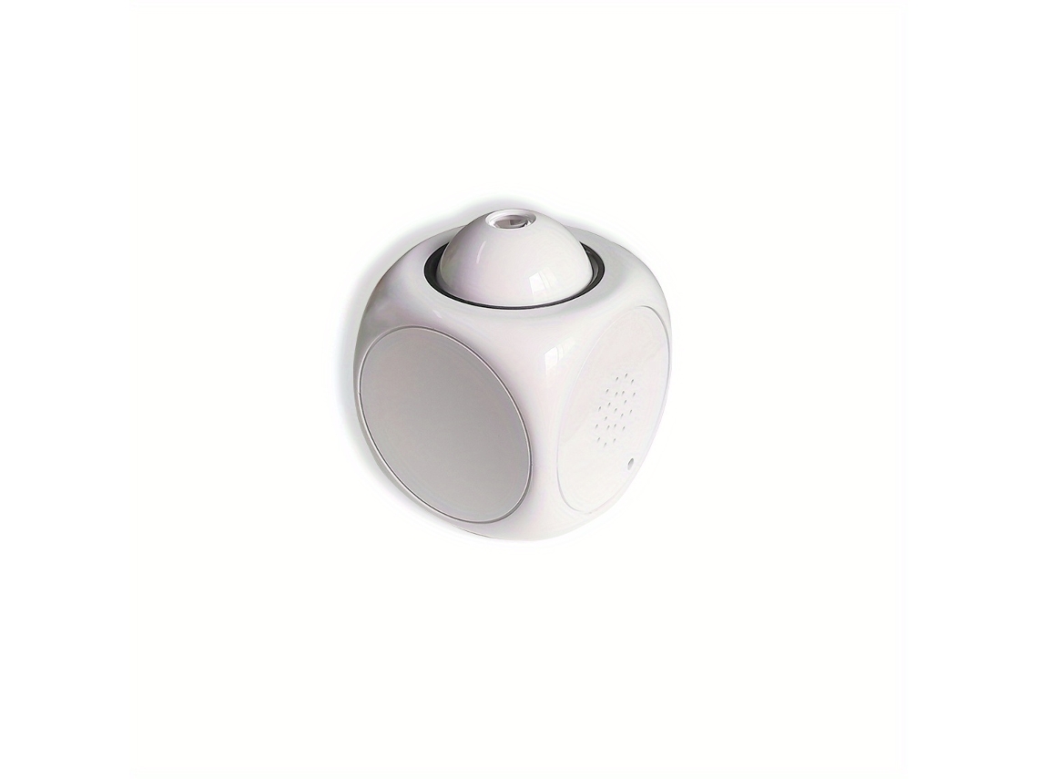 Reloj Despertador Con Proyector Lcd, Notificación Por Voz Y Termómetro Integrado, Diseño Led Compacto Para El Dormitorio Principal.