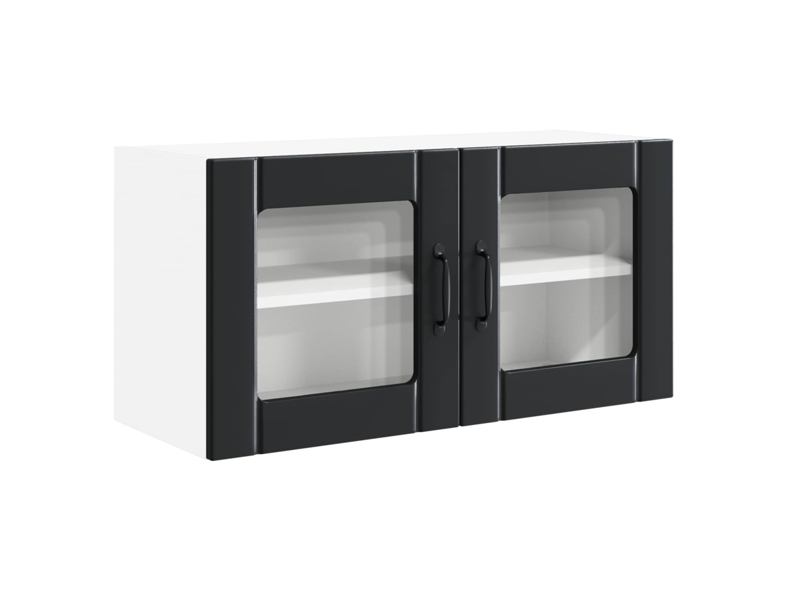 Mueble de cocina negro 80x31x40 cm Madera procesada MAISON EXCLUSIVE