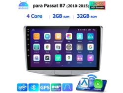 Gps Rádio Android Vw Passat B7 10 Android 14 Conexão Sem Fios Para Smartphones 32gb