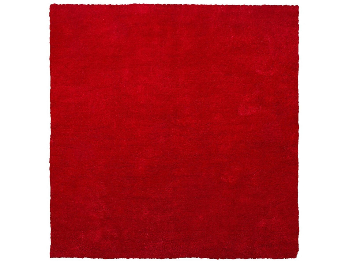 Alfombra BELIANI Demre de Poliéster Rojo 200x200