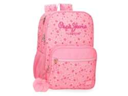 Mochila Pepe Jeans Alenka rosa 2025 40x30x12 cm adaptable a silla de paseo