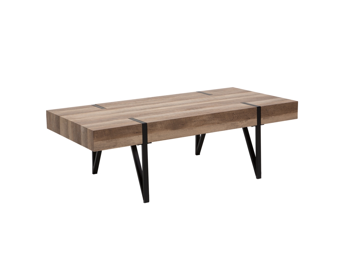 Mesa auxiliar BELIANI Adena de MDF Madera oscura 60x110x40