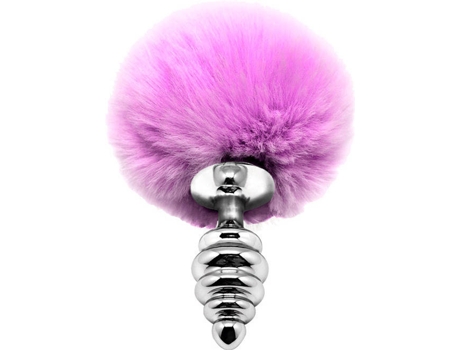 Plug Anal ALIVE de Metal con Pompom (Talla: S - Lilás)