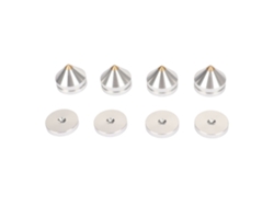 4 Almohadillas De Aislamiento Para Altavoces, Compatibles Con Amplificadores, Tocadiscos Y Subwoofers, Color Plata Sp2724