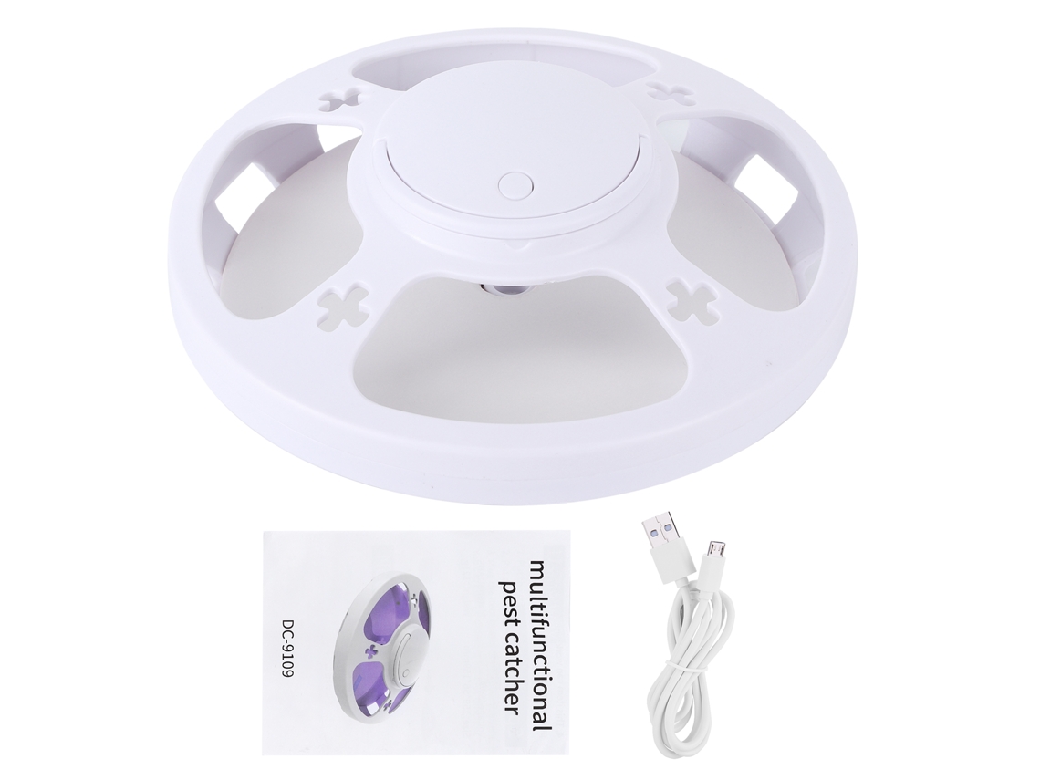 Trampa para mosquitos e insectos, 4 modos de luz, alimentación por USB, trampa colgante para plagas