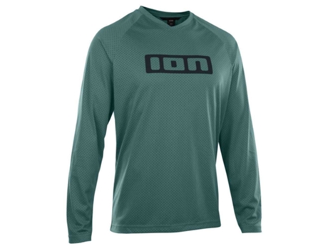 Jerseys ION Camisa De Enduro Manga Comprida Logo Verde L Homem