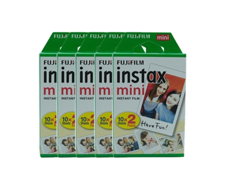 Recarga SLOWMOOSE Instax Mini-Papel de Borde Blanco (100 Hojas)