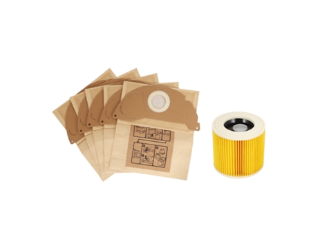 Bolsas y juego de filtros para aspiradoras en seco y húmedo Karcher