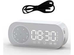 Altavoz Bluetooth Sin Soporte Para Tarjeta Tf, Reloj Despertador Digital, Fabricado En Abs.