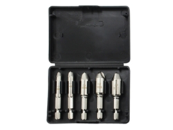 Juego De 5 Extractores De Tornillos Rotos De Acero Rápido (hss) Para Tornillos Desgastados U Oxidados.