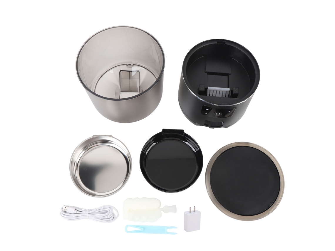 Comedero automático para gatos de 4 litros con control por aplicación y temporizador, Plug & Play.