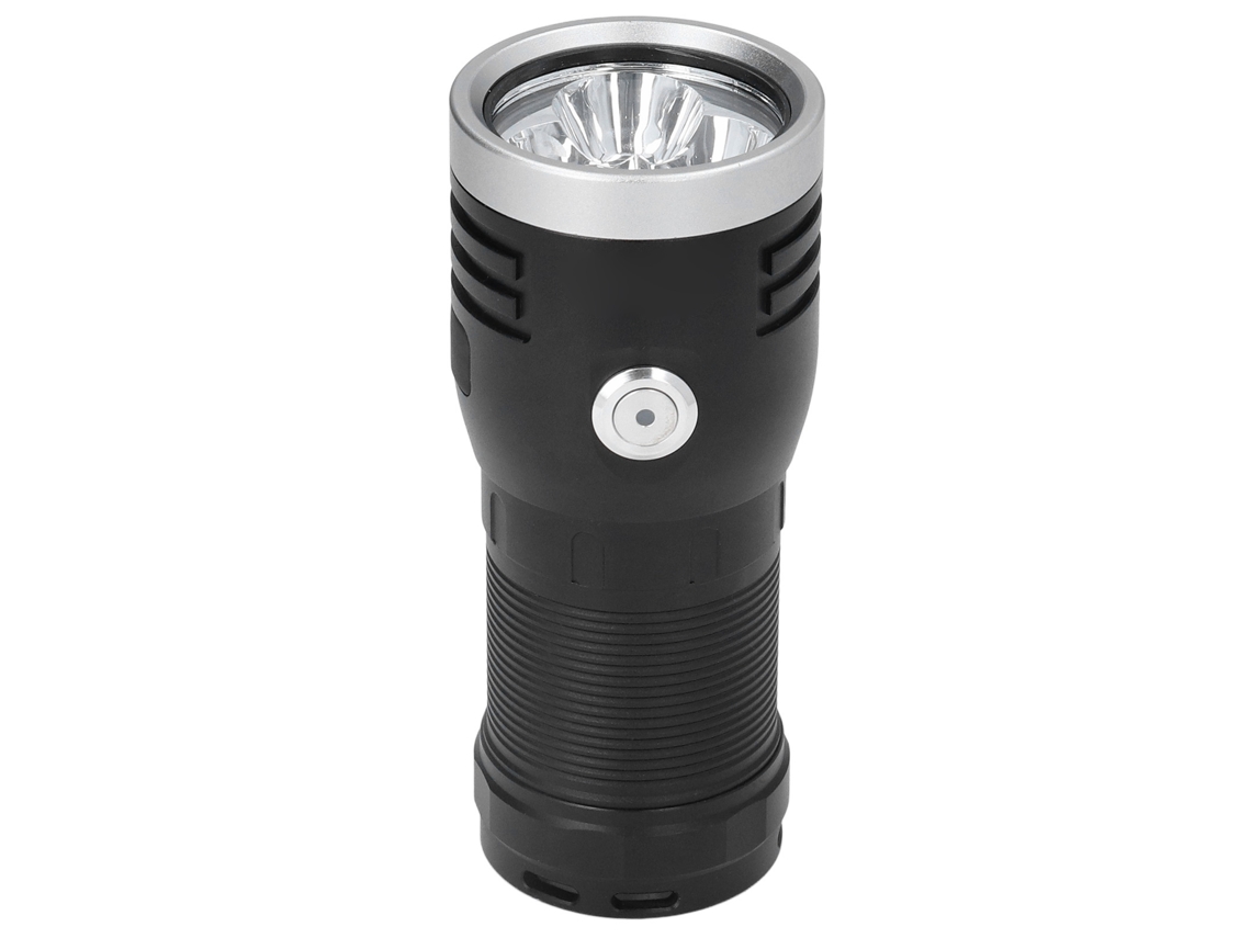 Linterna LED 2026 P50 recargable, 10000 lm, ajuste continuo, resistente al agua, para aventuras al aire libre, acampadas y emergencias.