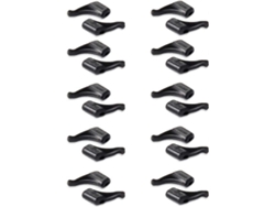 Ganchos antideslizantes para el soporte de las orejas, retenedores antideslizantes de silicona, soportes para gafas de sol, 10 pares, negro Rosewell