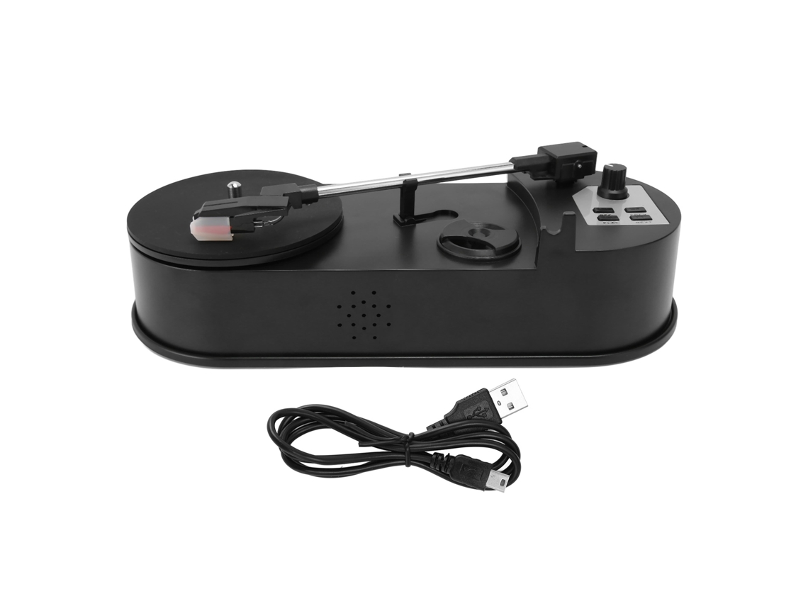 Reproductor de vinilo (convertidor USB a MP3, salida estéreo de 3,5 mm)
