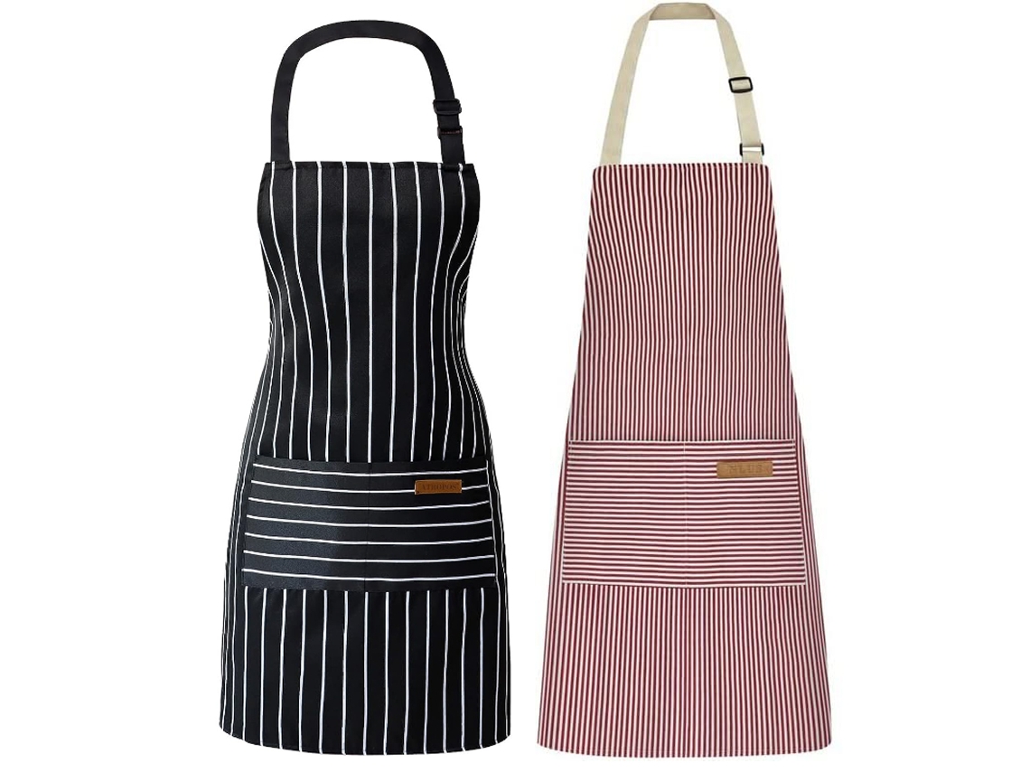 Delantal De Cocina Con Bolsillo Delantal Para Mujer Hombre Unisex Para Cocinero