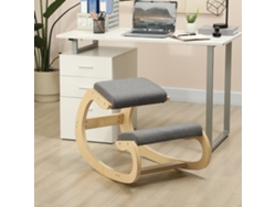 Taburete ergonómico para arrodillarse, mecedora para arrodillarse, silla de oficina para mejorar la postura, gris