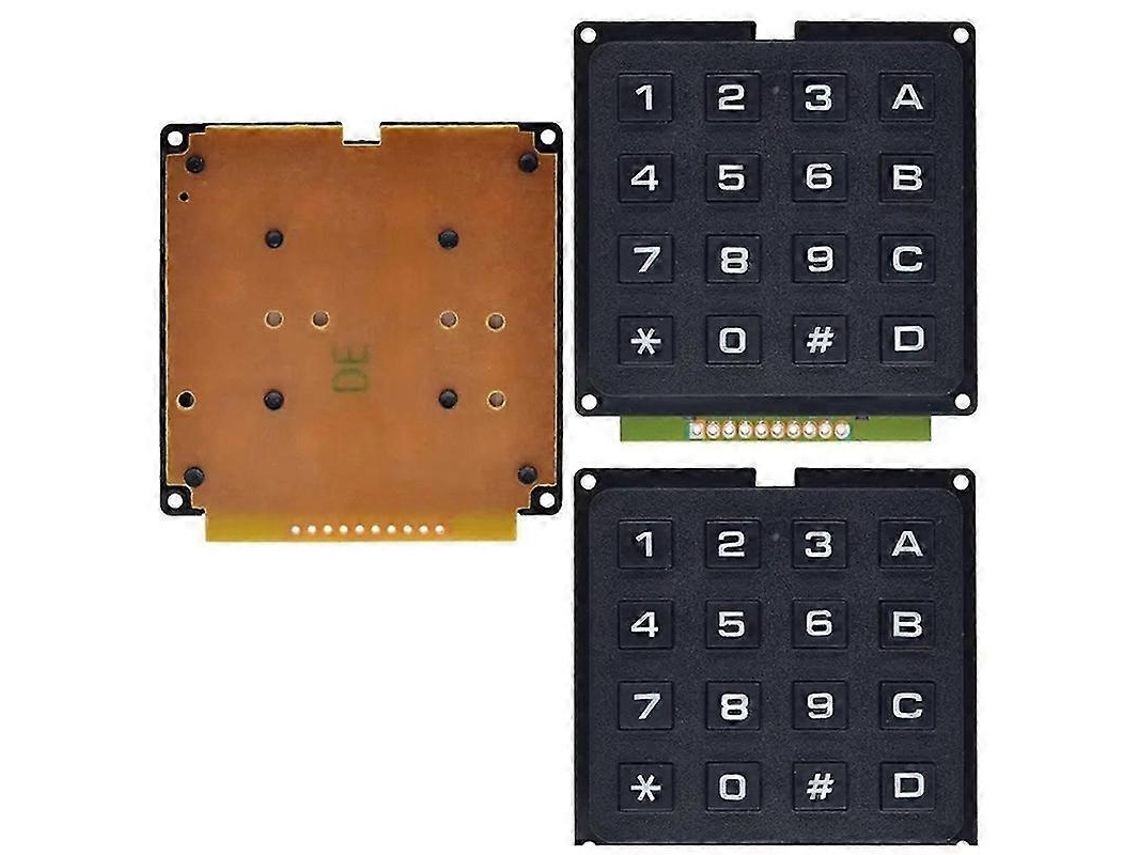 3 módulos de teclado de 16 teclas, módulos de matriz, teclado industrial con escaneo industrial Everley891