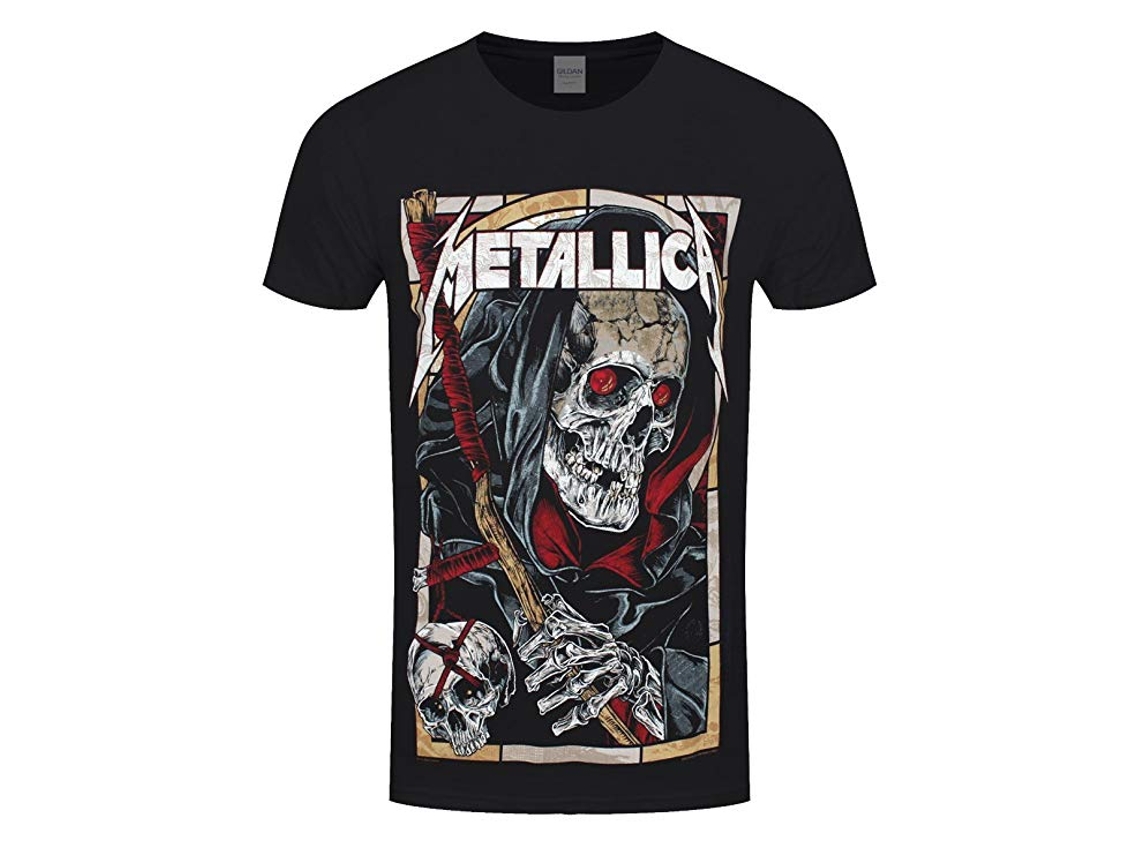 Camiseta ROCK OFF Metallica - Death Reaper Negro (Talla: M)
