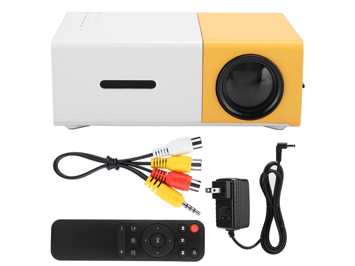 Proyector portátil de alta definición con control remoto
